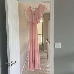 Venus light pink maxi dress